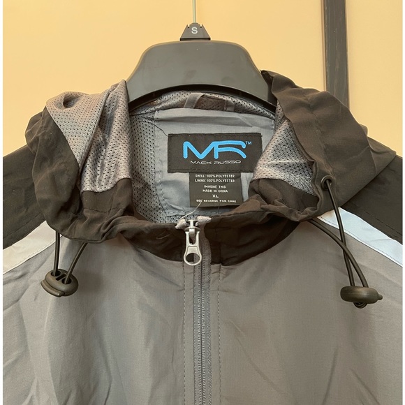 Mack Russo Full Zip Water Resistant Rain Jacket/Wind Breaker - Picture 3 of 6